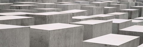 Framed Holocaust memorial, Monument to the Murdered Jews of Europe, Berlin, Germany Print