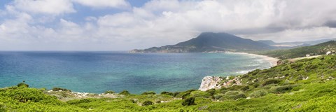 Framed Clouds over the Bay Of Buggerru, Iglesiente, Sardinia, Italy Print