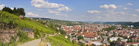 Framed Houses in a village, Stuttgart, Baden-Wurttemberg, Germany Print