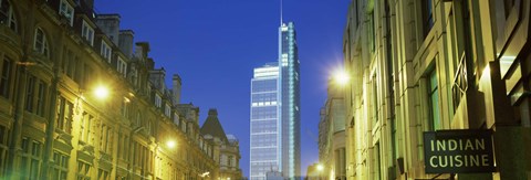 Framed Heron Tower from London Wall, City of London, London, England Print