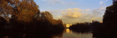 Framed Lake in a park, St. James&#39;s Park, Westminster, London, England Print