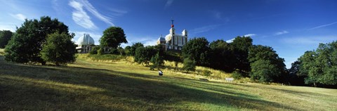 Framed Observatory on a Hill, Royal Observatory, Greenwich Park, Greenwich, London, England Print