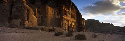 Framed Clouds beyond the Palace Tomb, Wadi Musa, Petra, Jordan Print