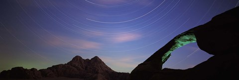 Framed Rock formations, Wadi Rum, Jordan Print