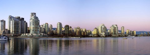 Framed Skyscrapers at the waterfront, Yaletown, Vancouver Island, British Columbia, Canada 2011 Print