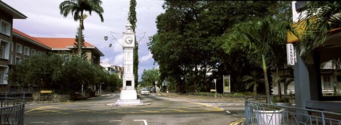Framed Clock tower in a city, Victoria, Mahe Island, Seychelles Print