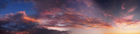 Framed Clouds in the sky at morning Print