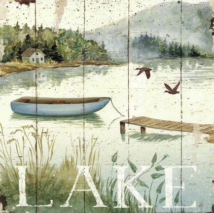 Framed Lakeside II Print