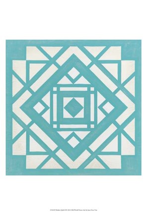 Framed Modern Quilt II Print