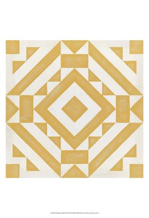 Framed Modern Quilt III Print