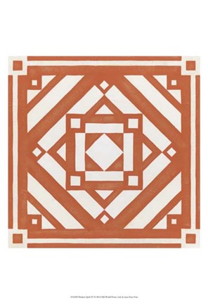 Framed Modern Quilt IV Print