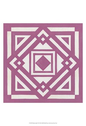 Framed Modern Quilt VI Print