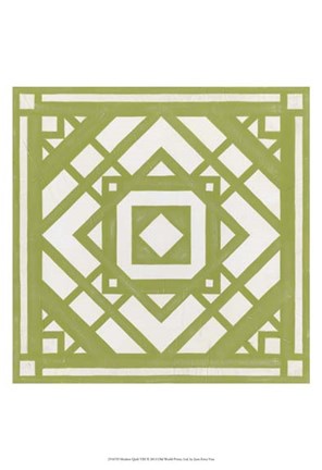 Framed Modern Quilt VIII Print