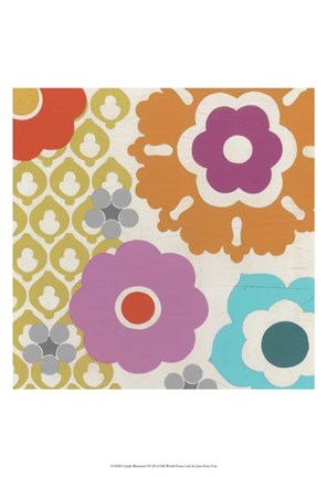 Framed Candy Blossoms I Print