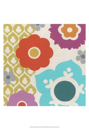 Framed Candy Blossoms III Print