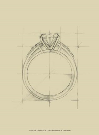 Framed Ring Design III Print