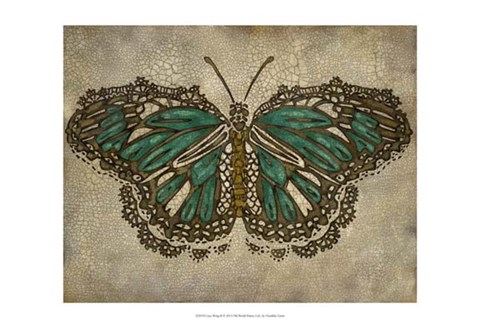 Framed Lace Wing II Print