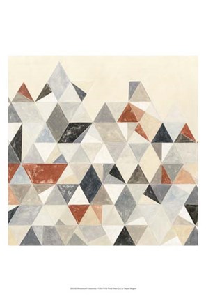 Framed Division and Connection I Print