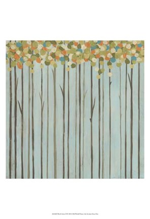 Framed Birch Grove II Print