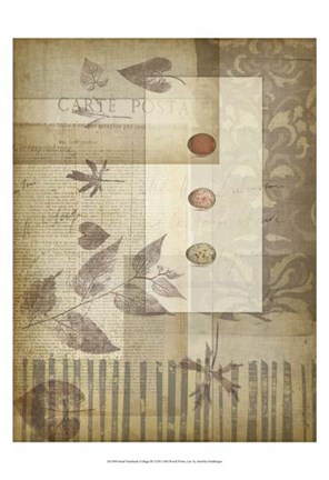 Framed Small Notebook Collage III Print