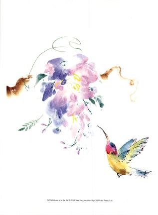 Framed Love is in the Air Print