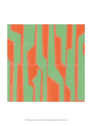 Framed Modern Circuit I Print