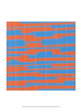 Framed Modern Circuit VI Print