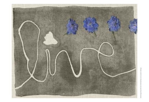 Framed Simple Words III Print