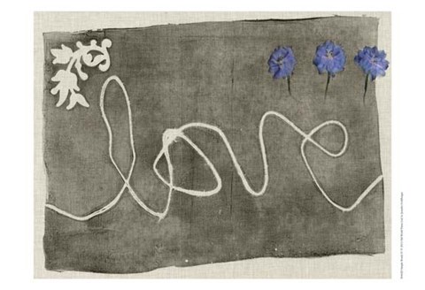 Framed Simple Words IV Print