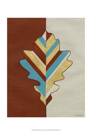 Framed Apache Leaf IV Print