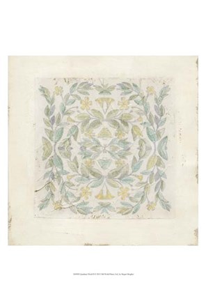 Framed Quadrant Floral II Print