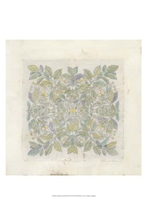 Framed Quadrant Floral III Print