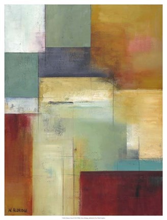 Framed Abstract Green Print