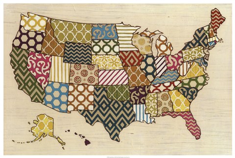 Framed United Patterns Print