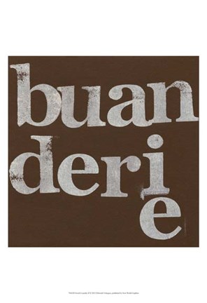 Framed French Laundry II Print