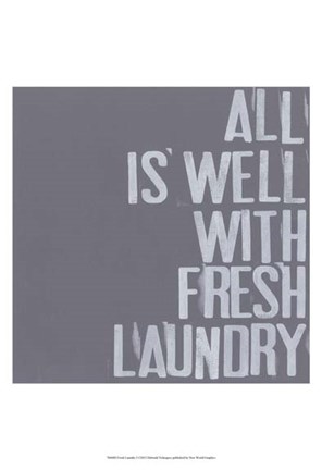 Framed Fresh Laundry I Print