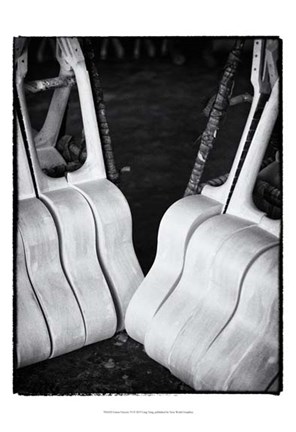 Framed Guitar Factory VI Print