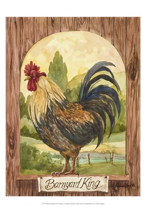 Framed Barnyard King Print