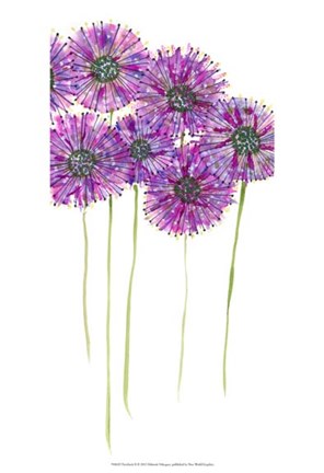 Framed Pinwheels II Print