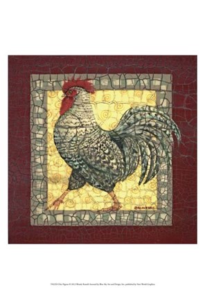 Framed Chic Pigeon Print