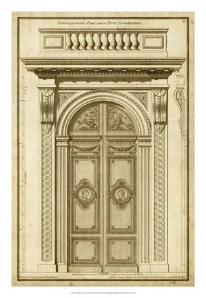 Framed Vintage Door I Print
