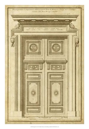 Framed Vintage Door II Print
