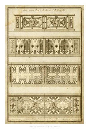 Framed Vintage Gate Design II Print