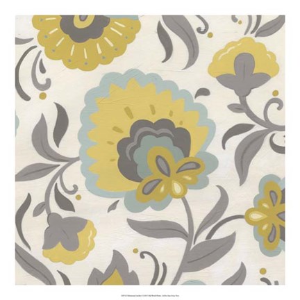 Framed Bohemian Garden I Print