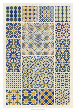 Framed Moorish Design Print