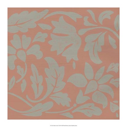 Framed Ginter Coral I Print