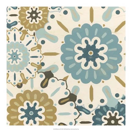 Framed Blue Lace II Print