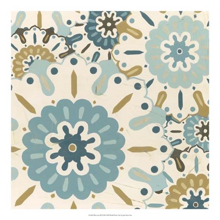 Framed Blue Lace III Print