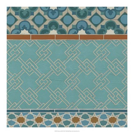 Framed Moroccan Tile II Print