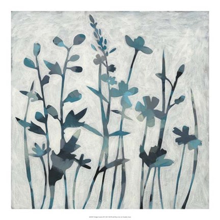 Framed Twilight Garden II Print